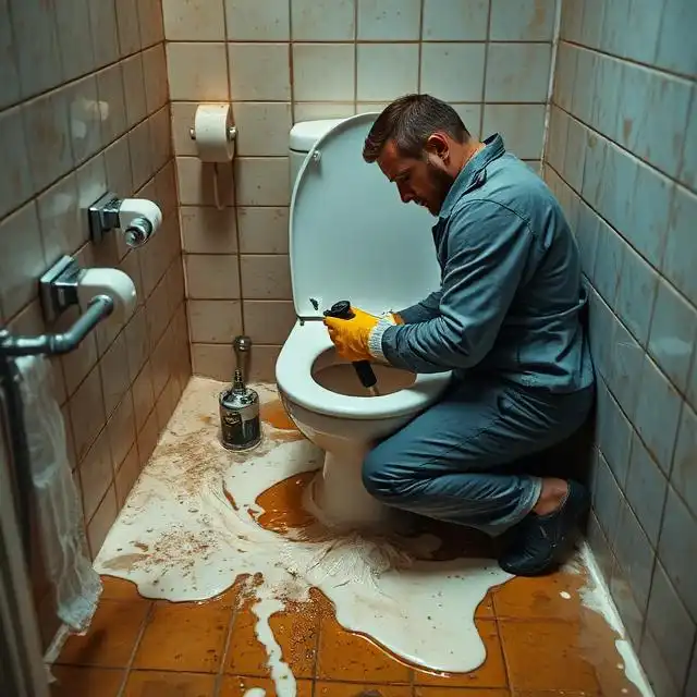 WC-Verstopfungsbeseitigung